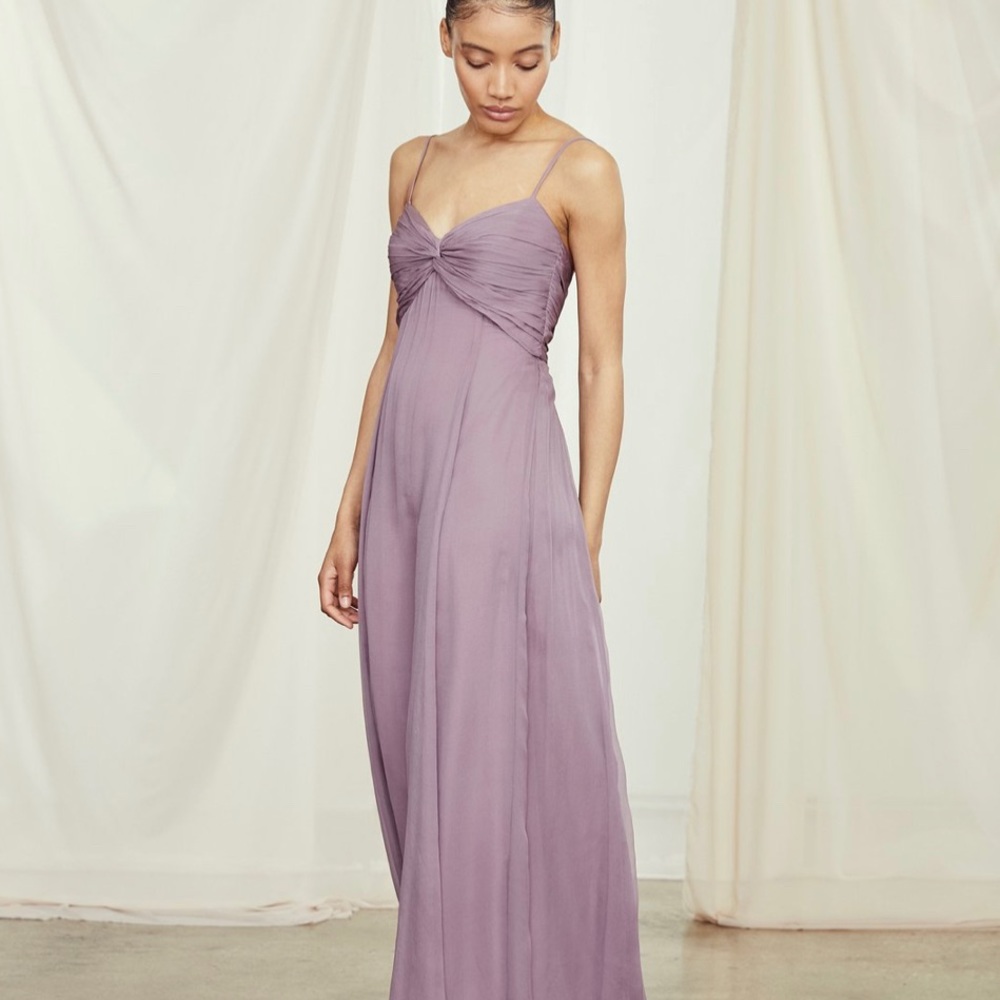 DONATED - Amsale evening dress in espresso brown - Picture 8 of 10